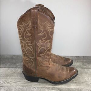 Ariat 34725 Heritage R Toe Men’s Western Leather Pull On Cowboy Boots Size 8.5